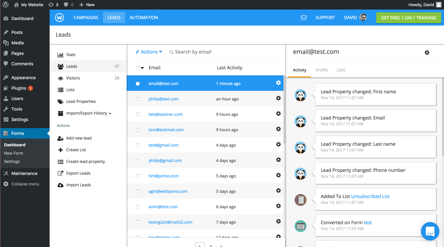 Export Leads to Integrations