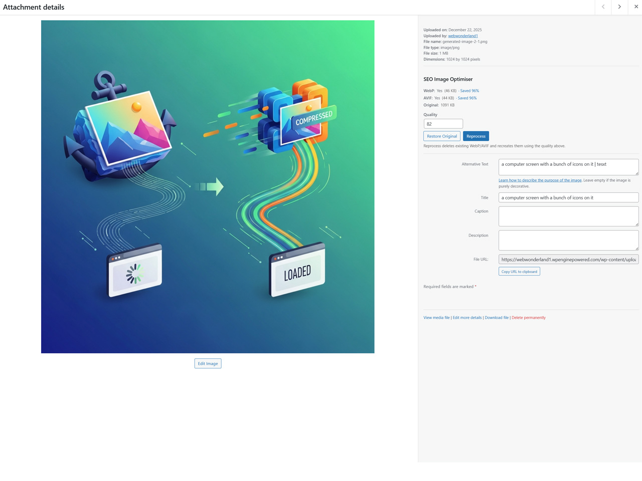 Media Library optimisation tools