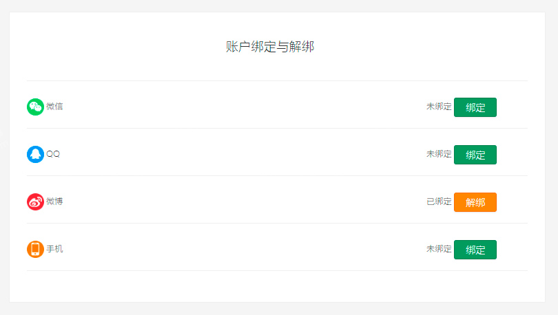 微信登录扩展设置