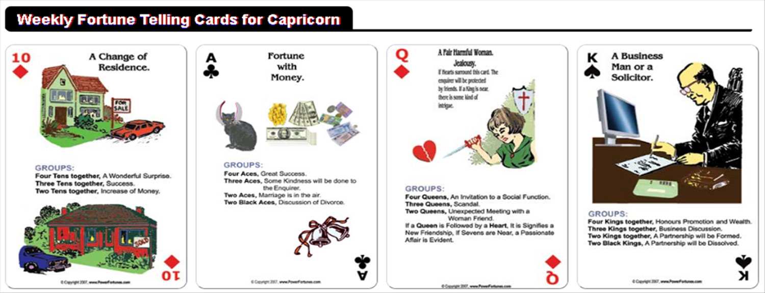 The fortune telling cards for the week, for Taurus.