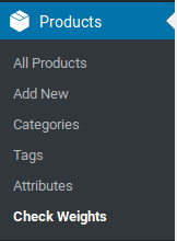 The Weighloss plugin is easily located inside the WooCommerce menu
