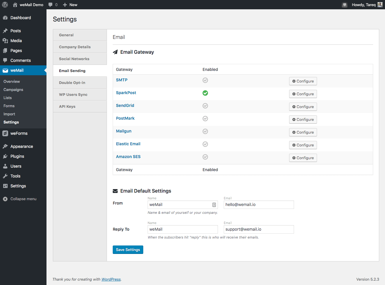 WP integration & 24 hours stats