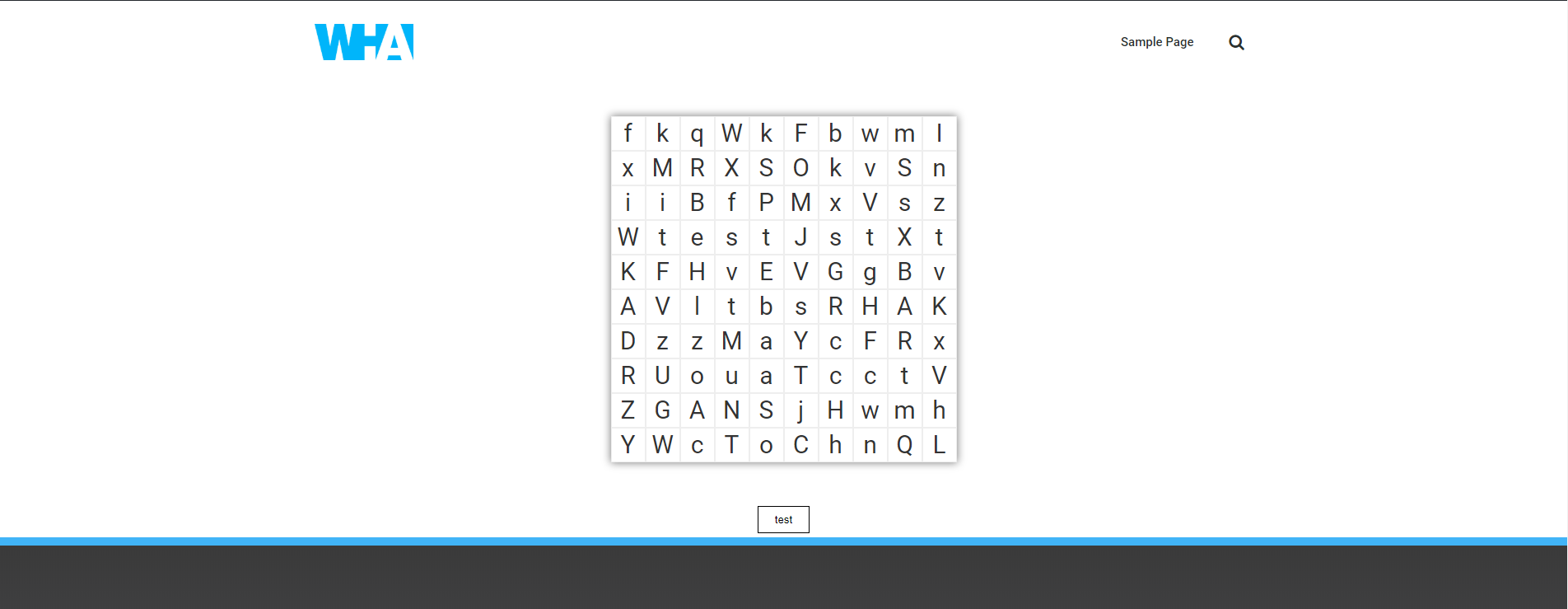 Example with individual settings