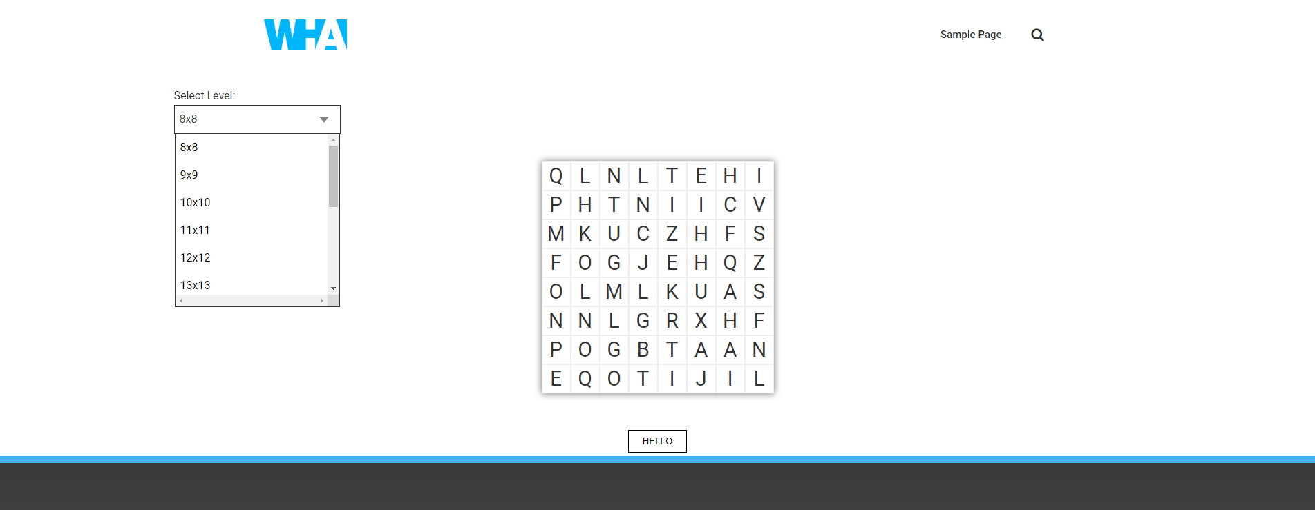 Example with global settings