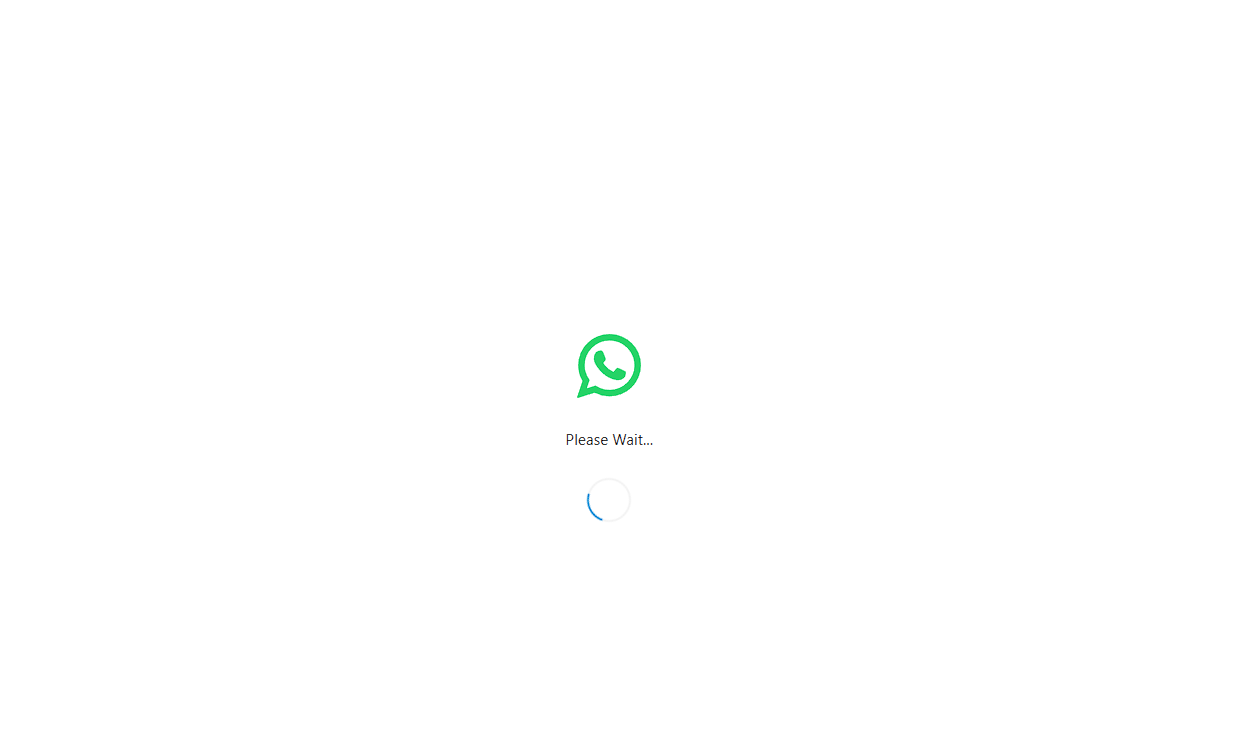 Loading Page Preview - How the loading page appears to customers before redirecting to WhatsApp