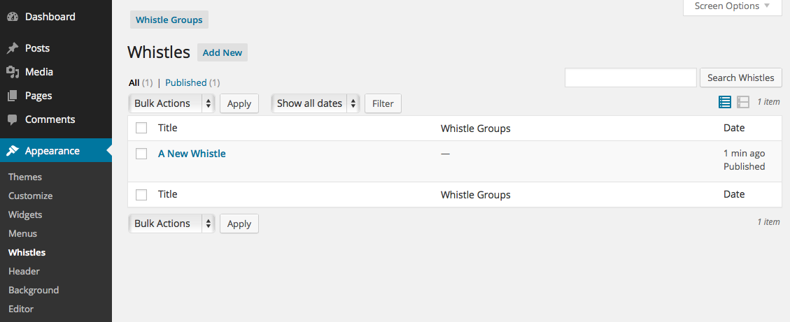 Whistles utilities plugin