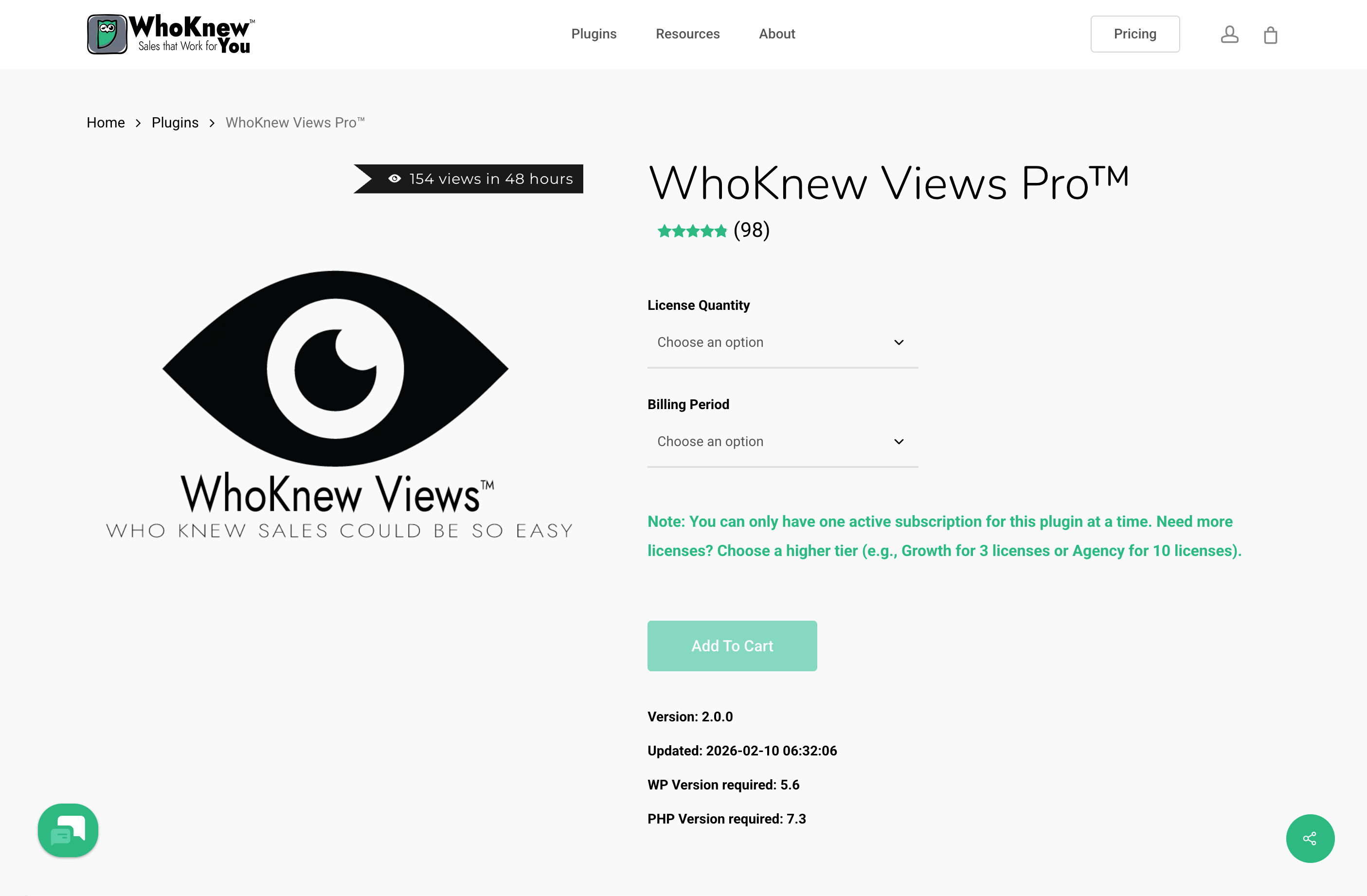 Position controls — Place your counter anywhere on the product page