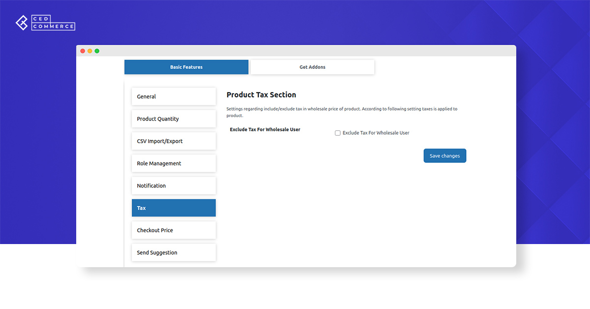 Product Quantity Setting