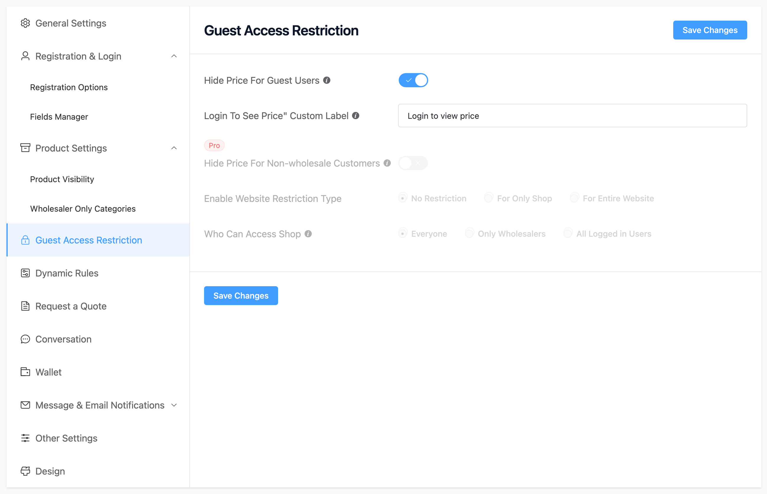 Customer registration pending approval.