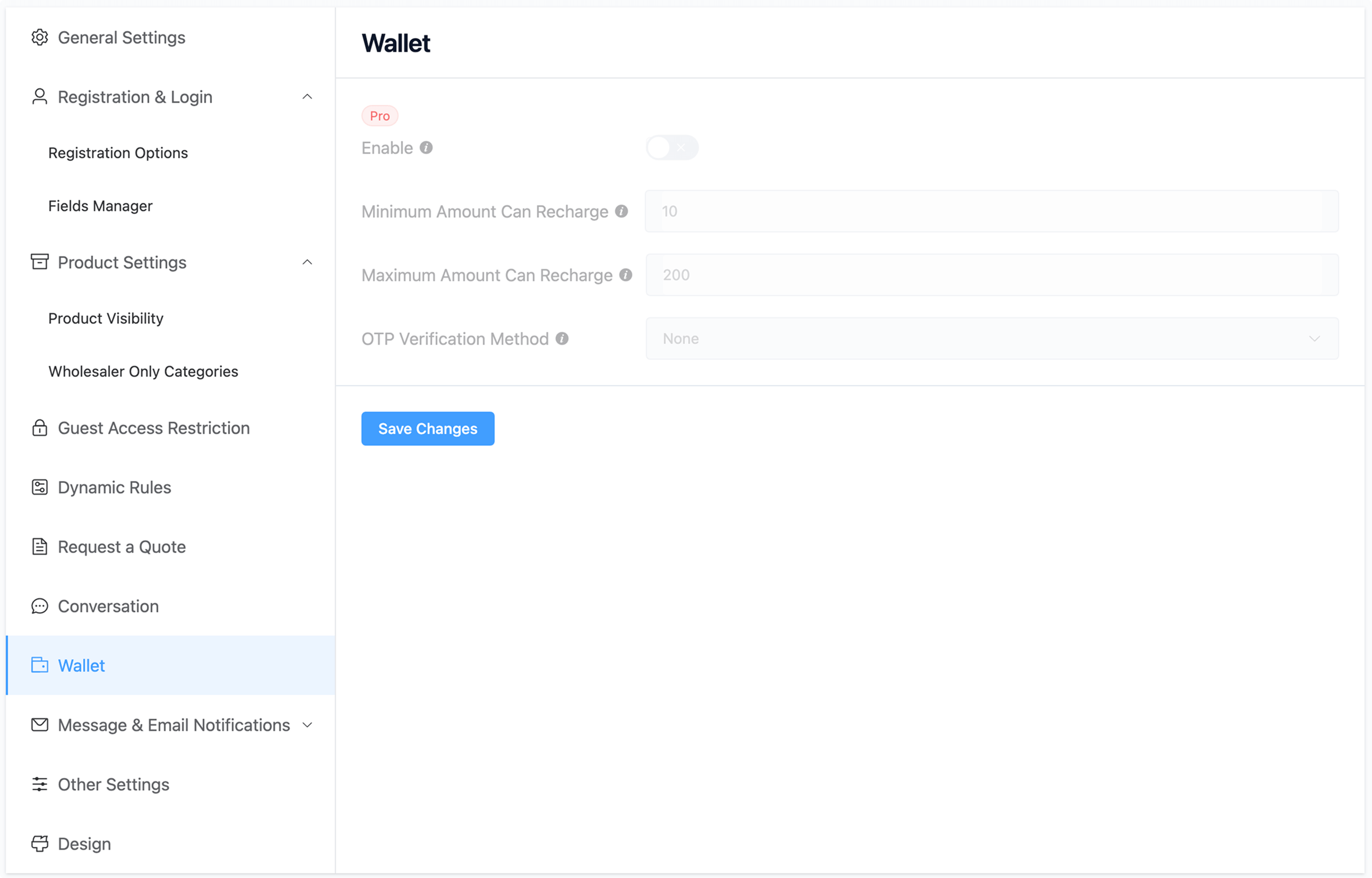 Admin editing/approval of wholesaler requests.