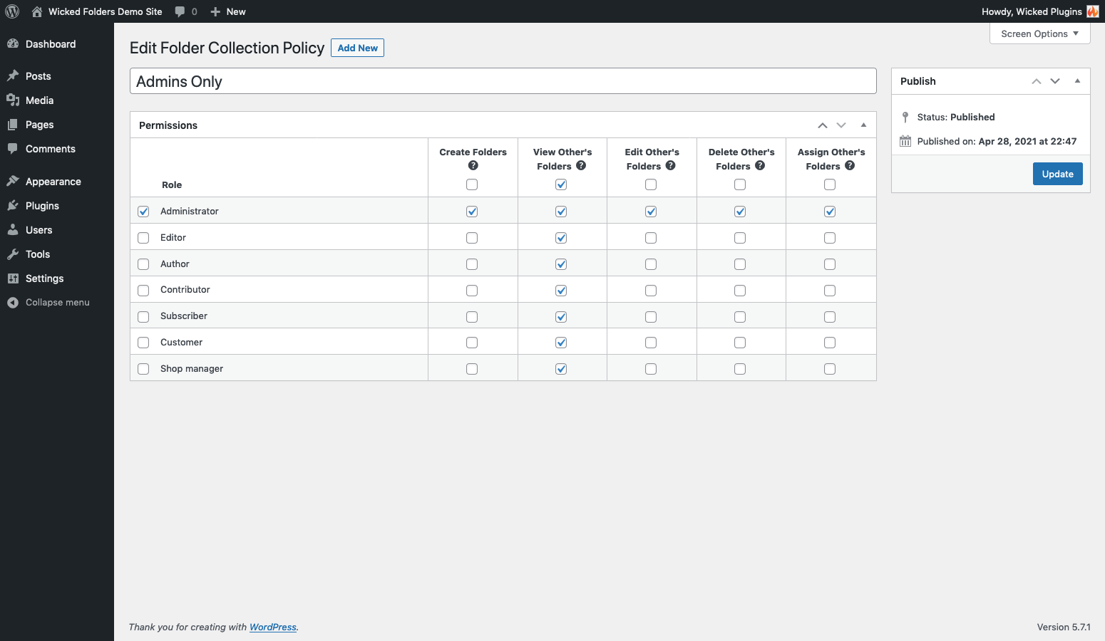 Pro feature: folder permissions