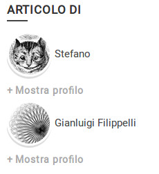 The result of the widget in a multiple authors post (italian language)