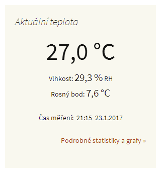 Widget with all informations