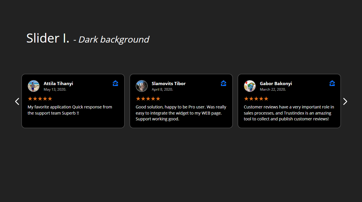 Sample widget - Grid (light background)