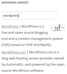 Front-end display search results and input