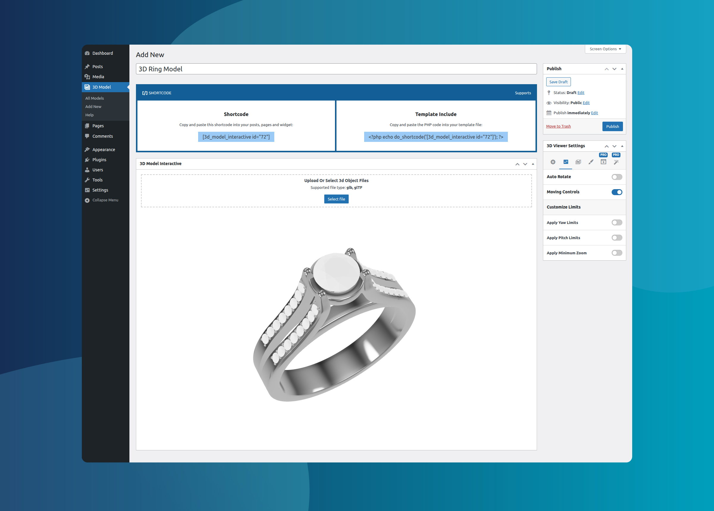 Real-time admin preview