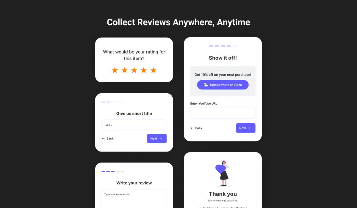 Collect Reviews Anywhere, Anytime