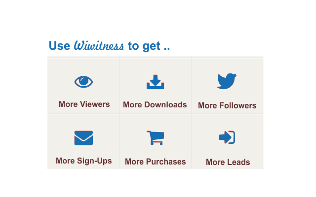 Increase conversion rate with Wiwitness.