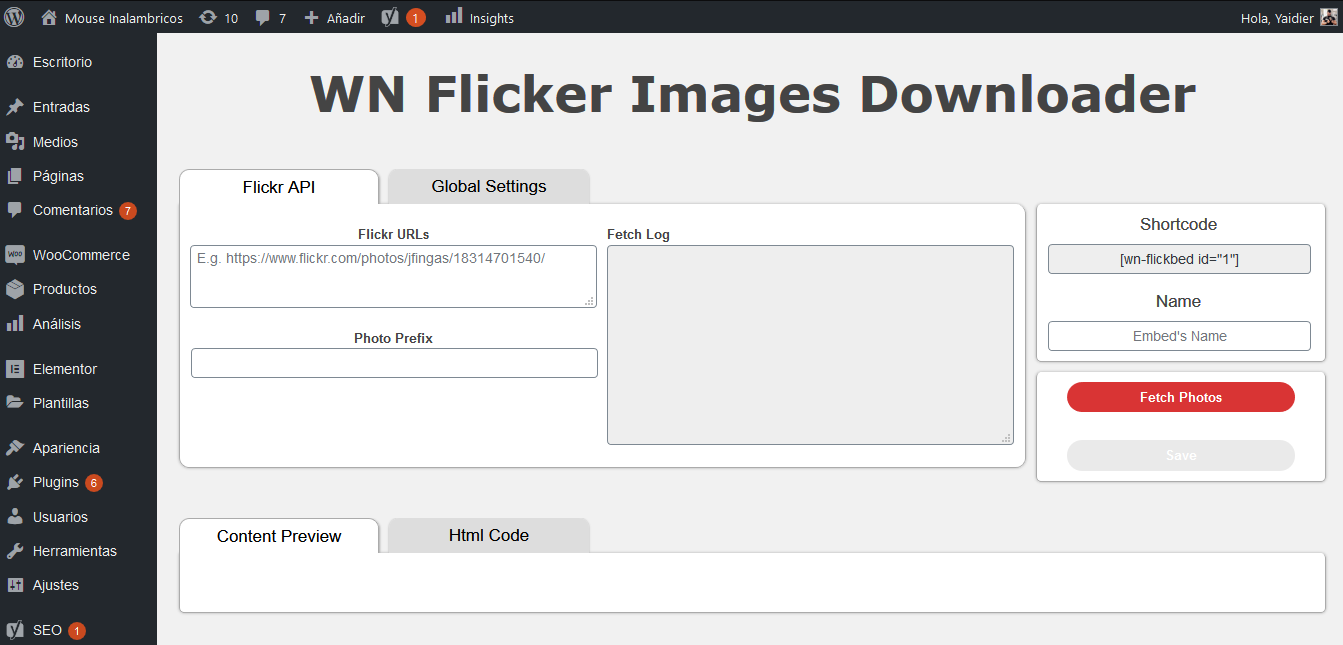 Embed's List and Create New