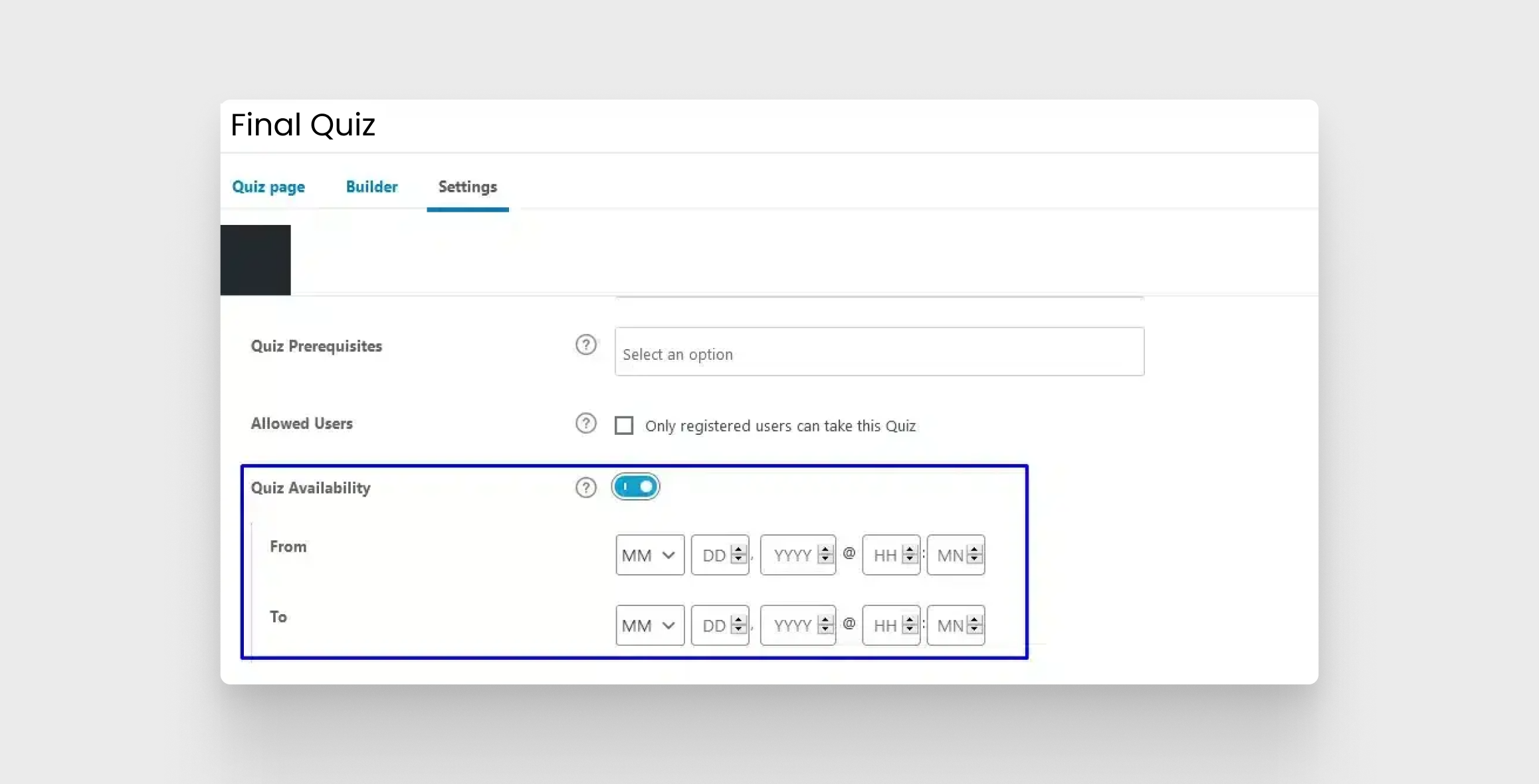 Quiz availability notification on front-end quiz page (screenshot-2.webp)
