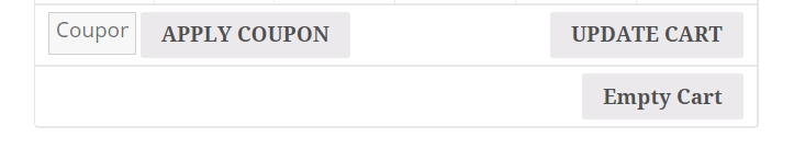 Show empty cart button after cart table