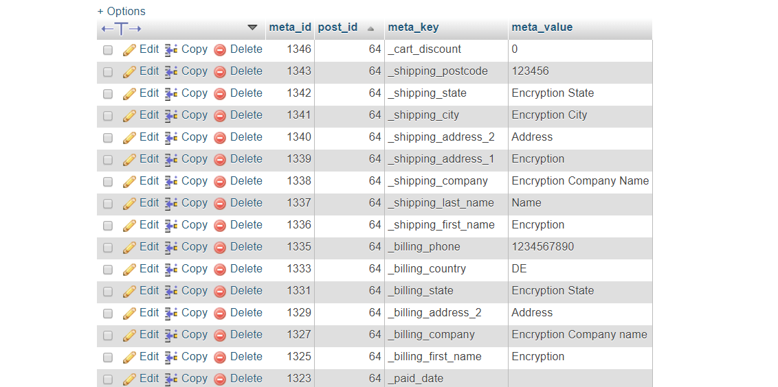 Normal Order Database