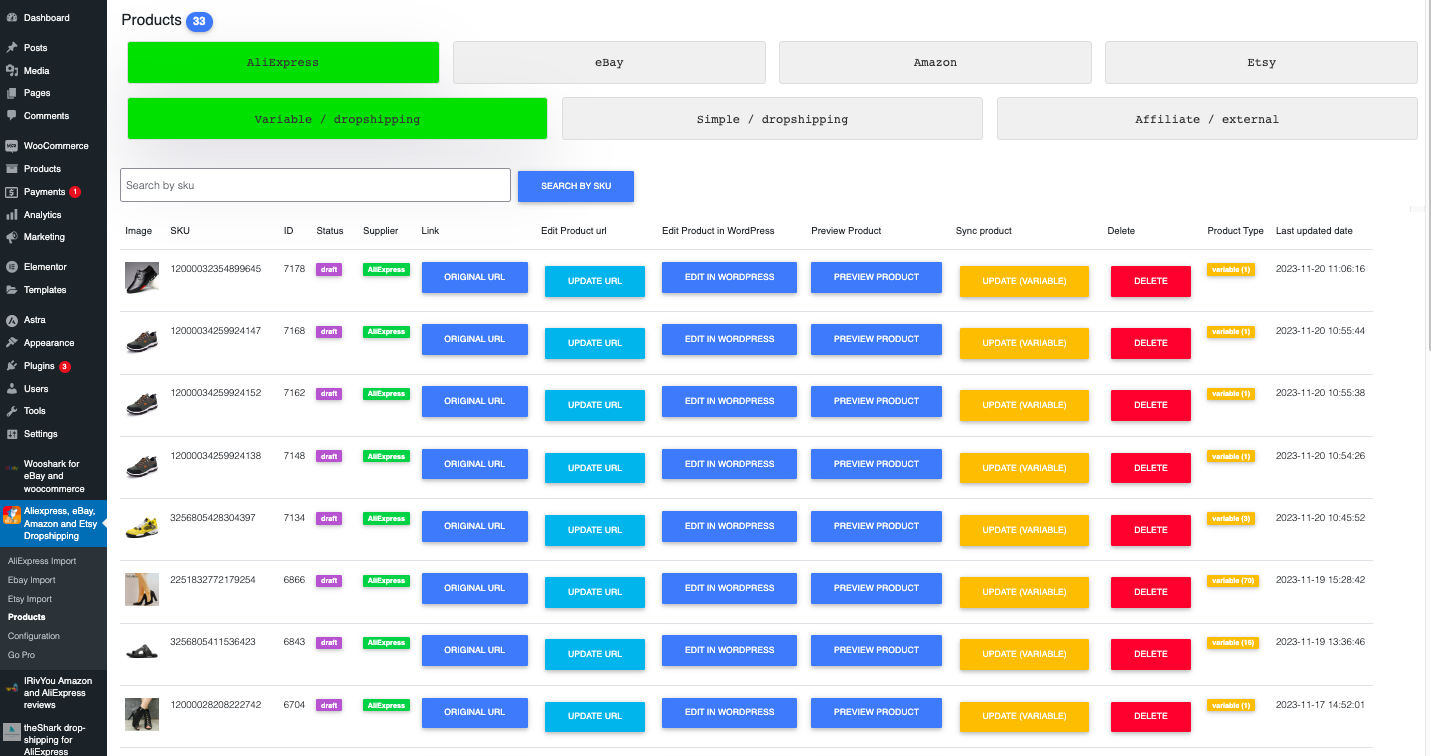 Product management tools