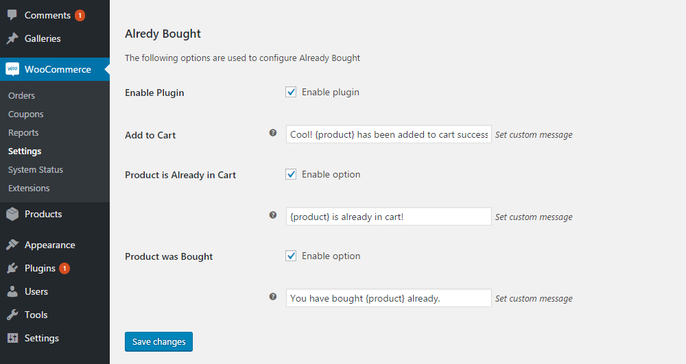 Setting Page - /assets/screenshot-1.jpg