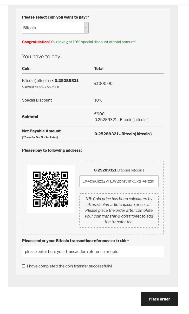 Back-End - Product page settings