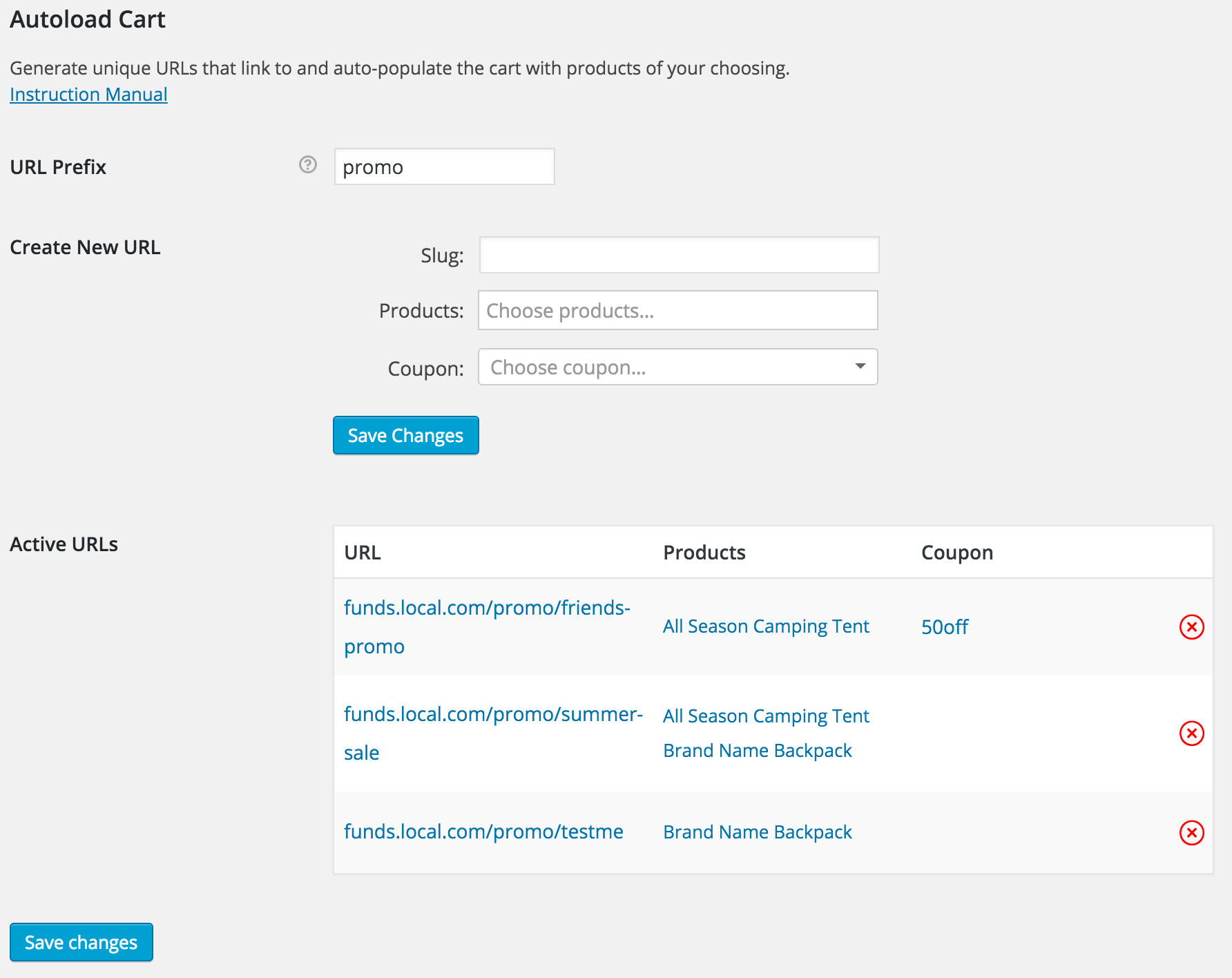 The settings screen is found at WooCommerce > Settings > Checkout (tab) > Autoload Cart (bottom of the page)