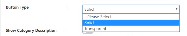 Product Category Slider settings tab