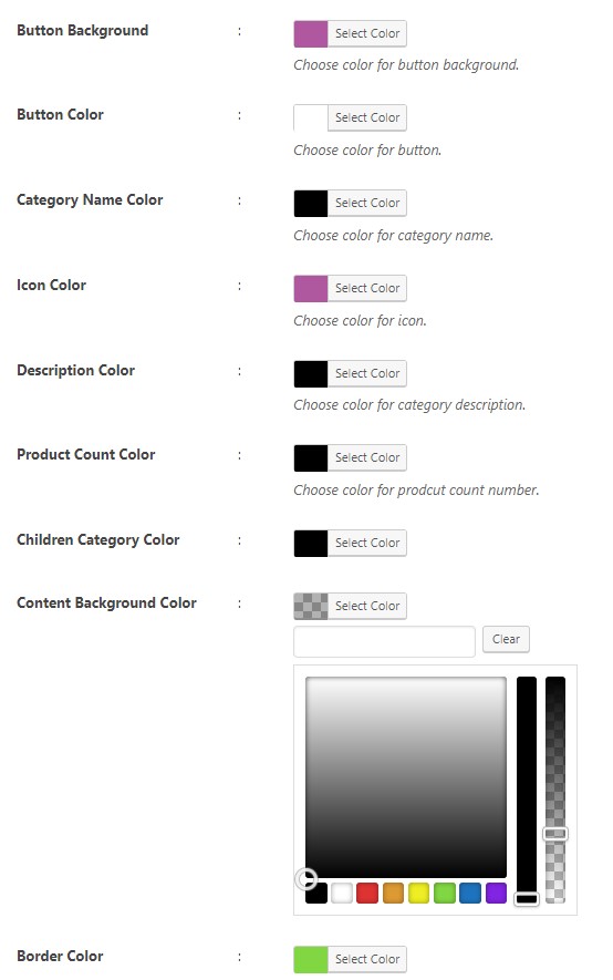 Product Category Slider image hover effects