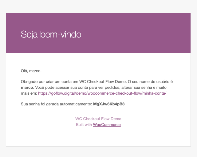 Caso o usuário já tenha conta, será solicitado o campo da senha para logar.