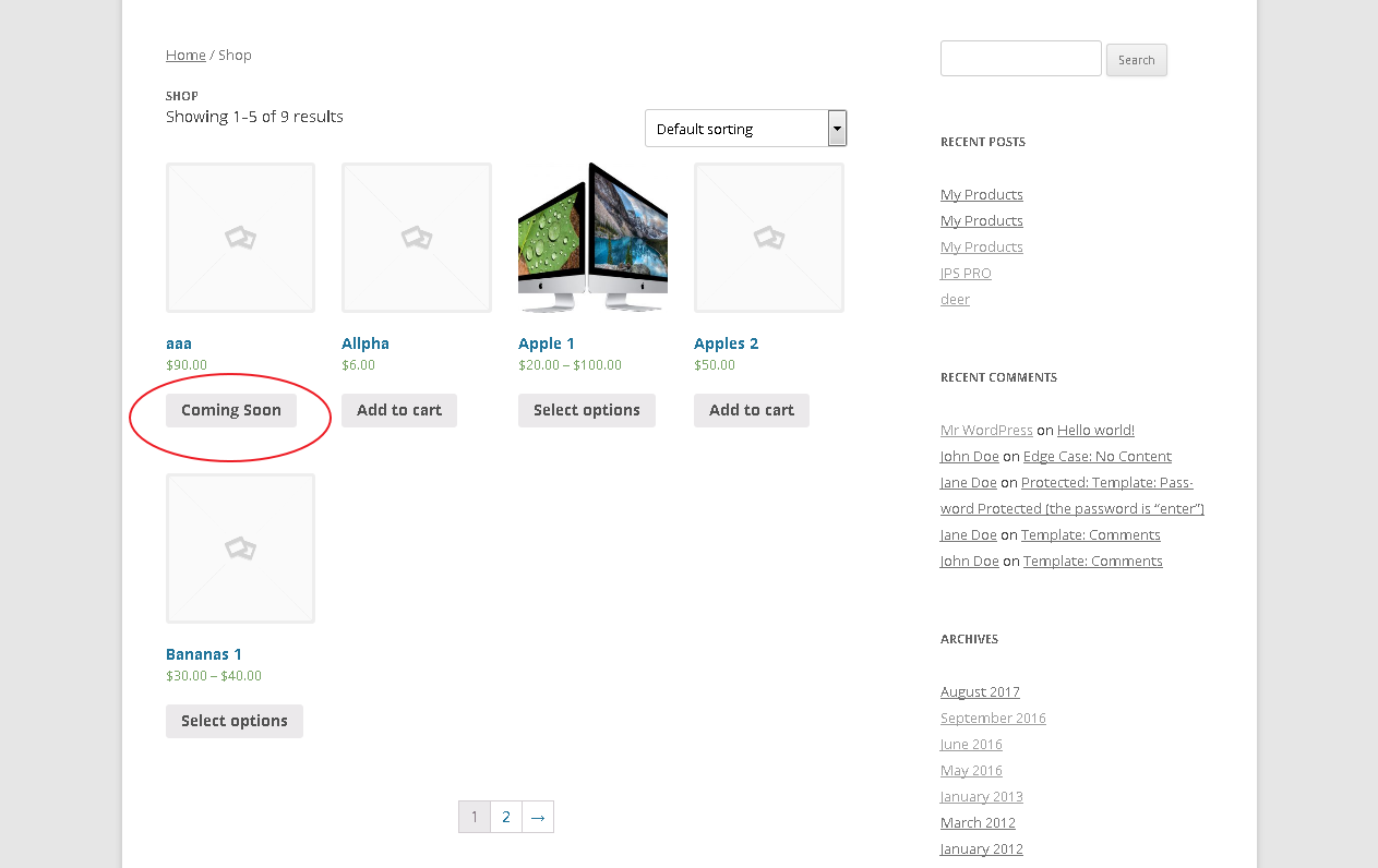 Quick Edit - Bulk Edit - Coming Soon Column