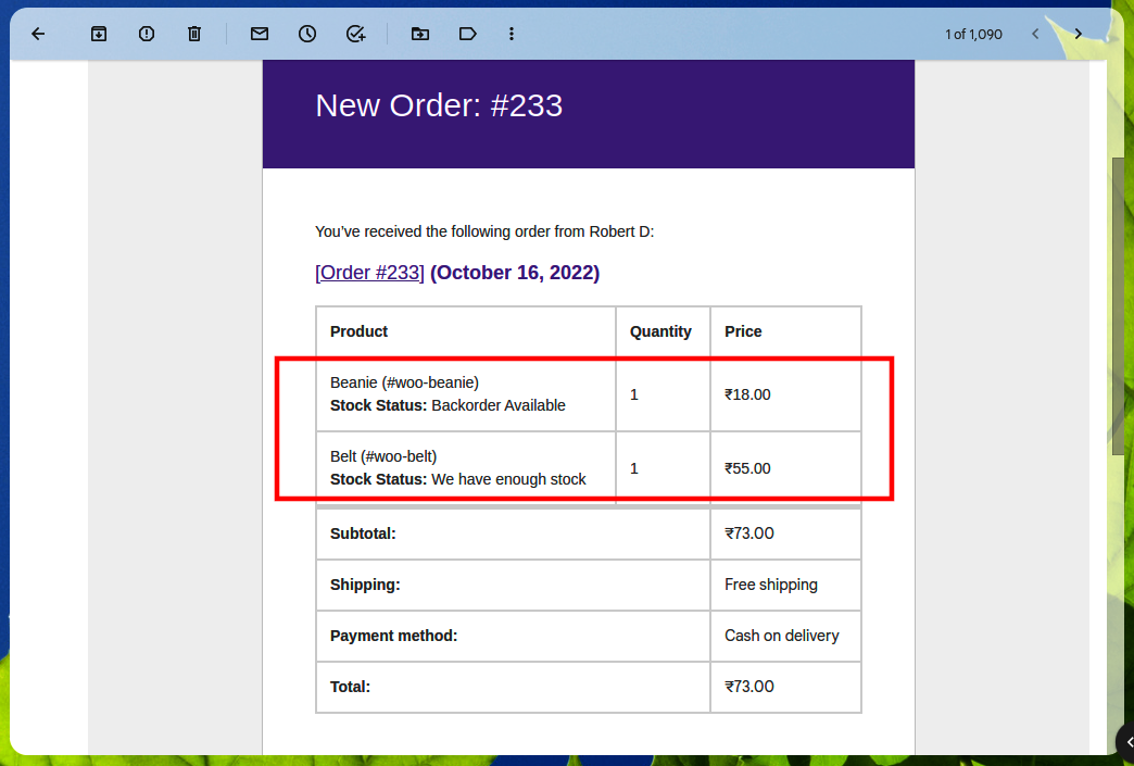 Custom stock status shortcode in pages / posts