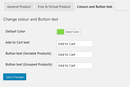 Customize Colours and button text