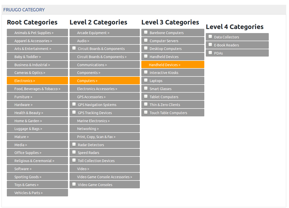 Category-mapping