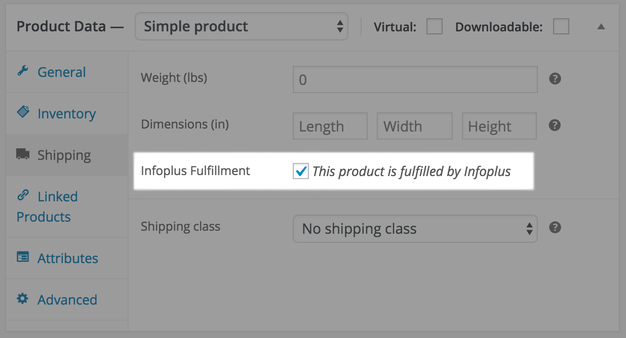 Determine which products are managed via Infoplus