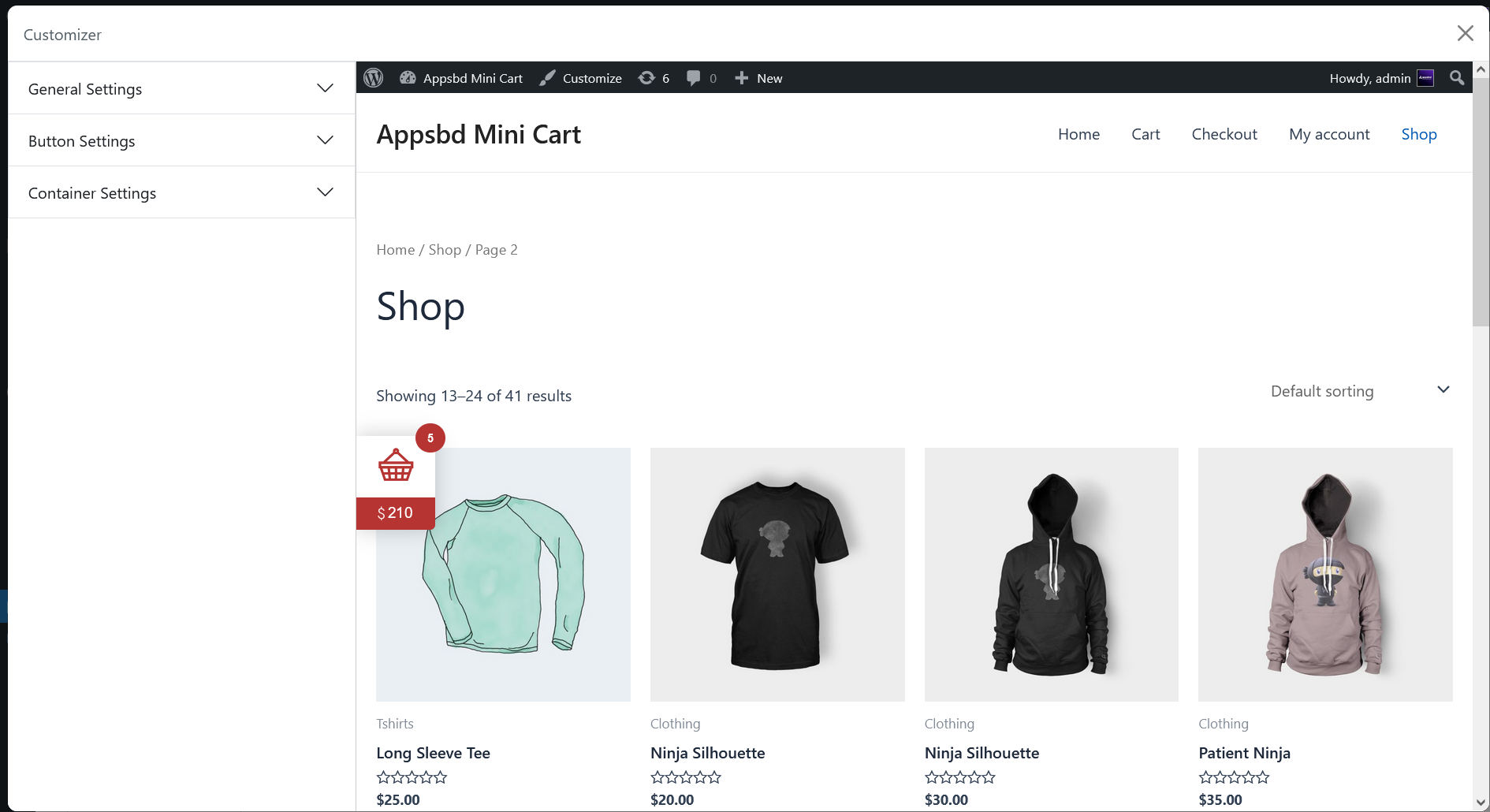 Live Customizer