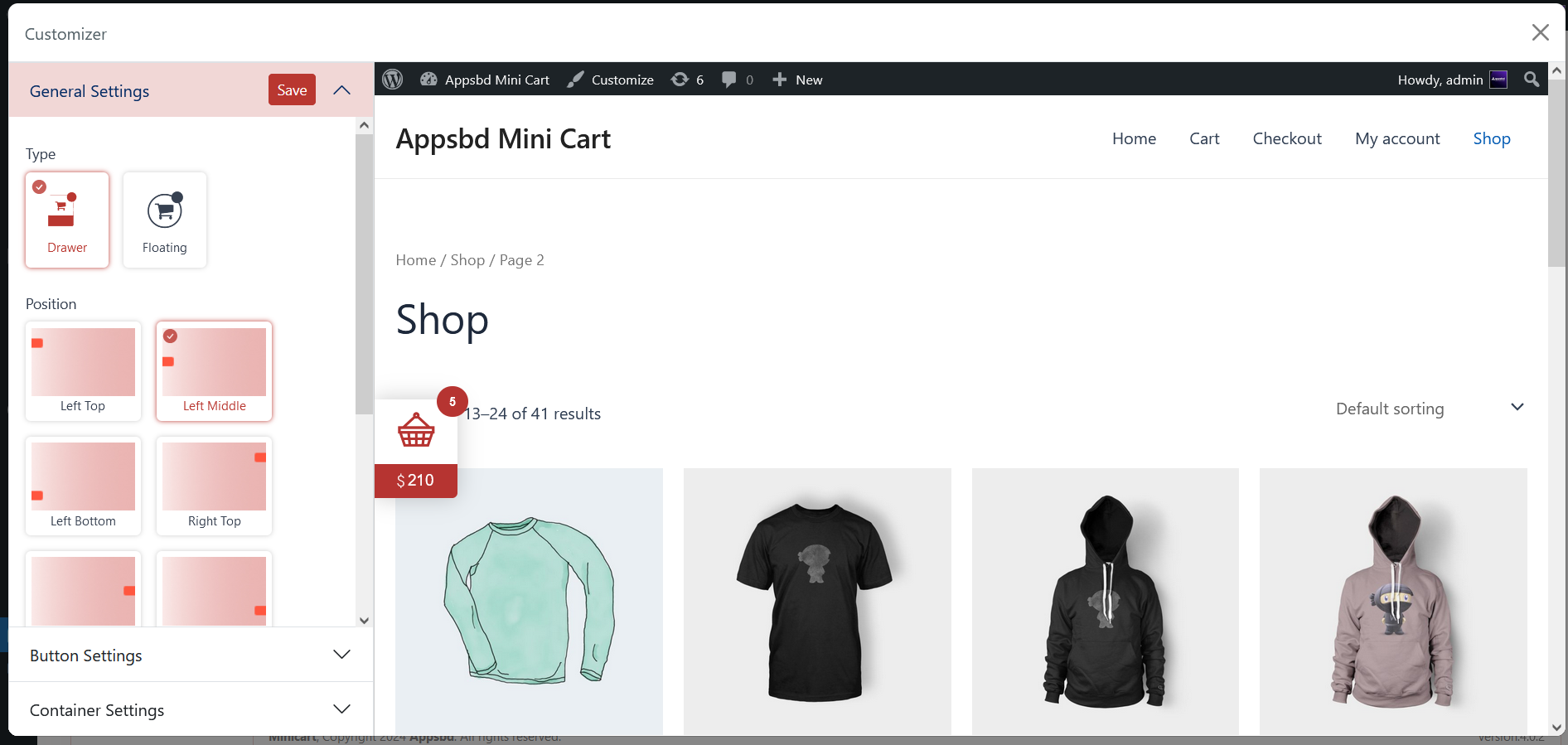 Live Customizer