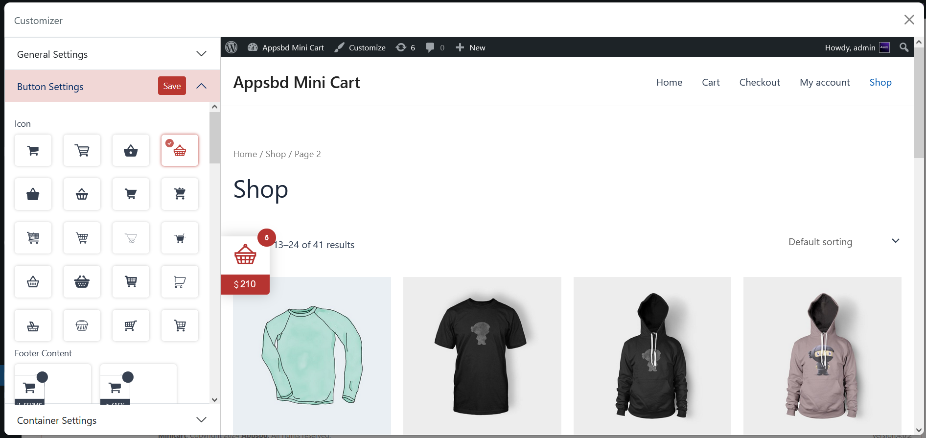 Live Customizer