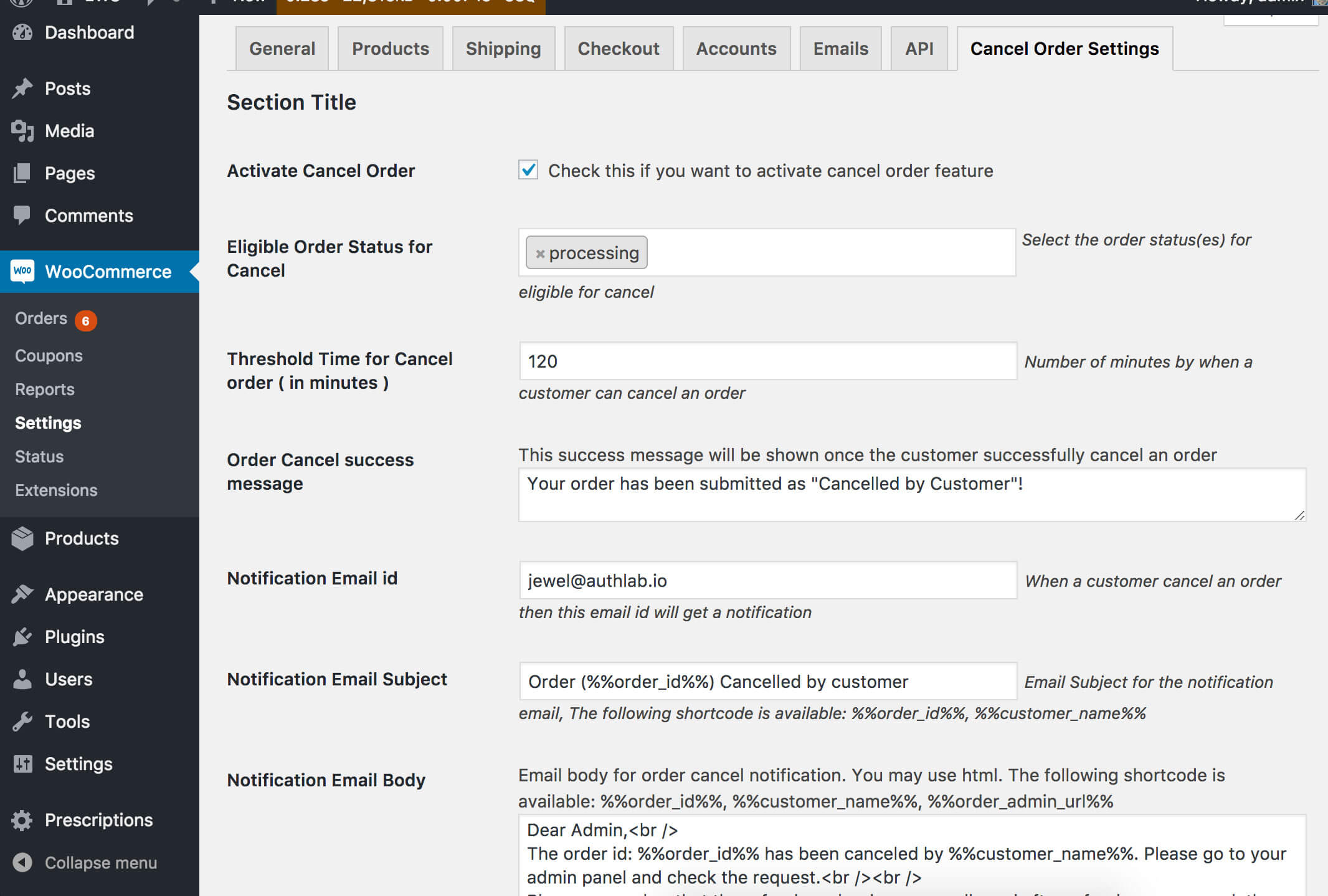 Admin Panel Settings