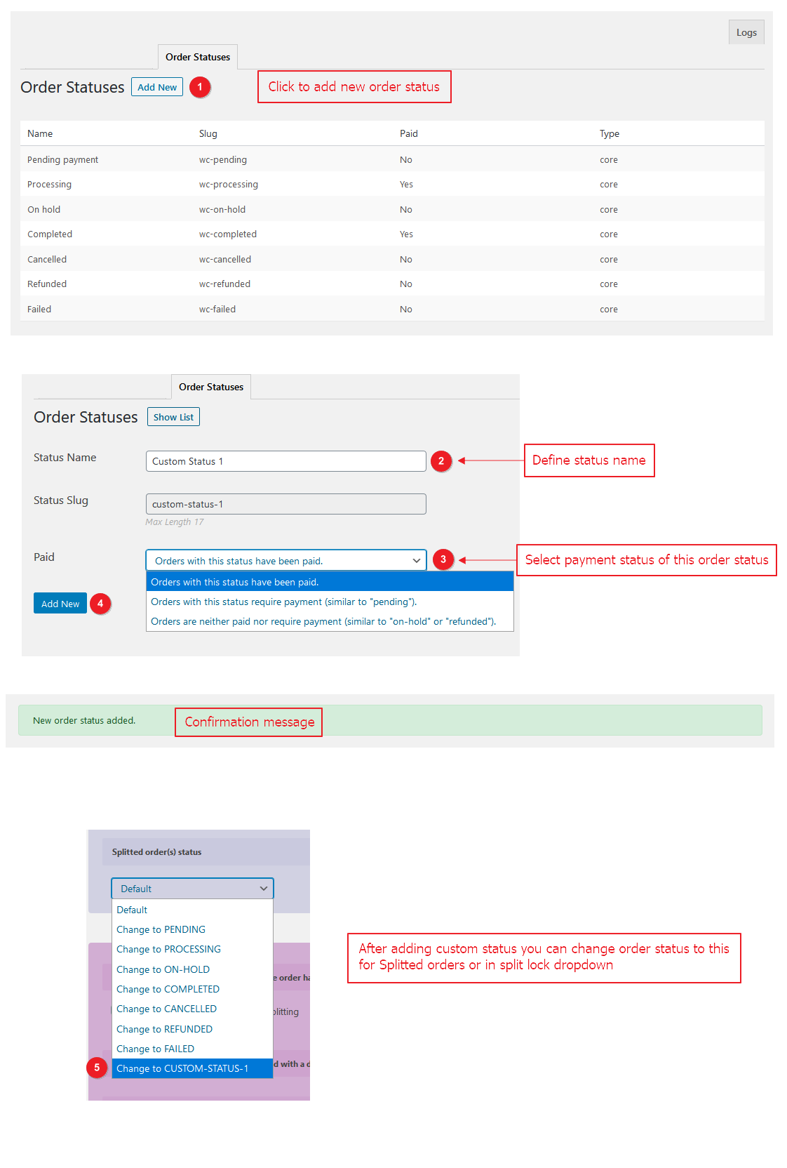 Split Overview on Checkout Page [New Feature]