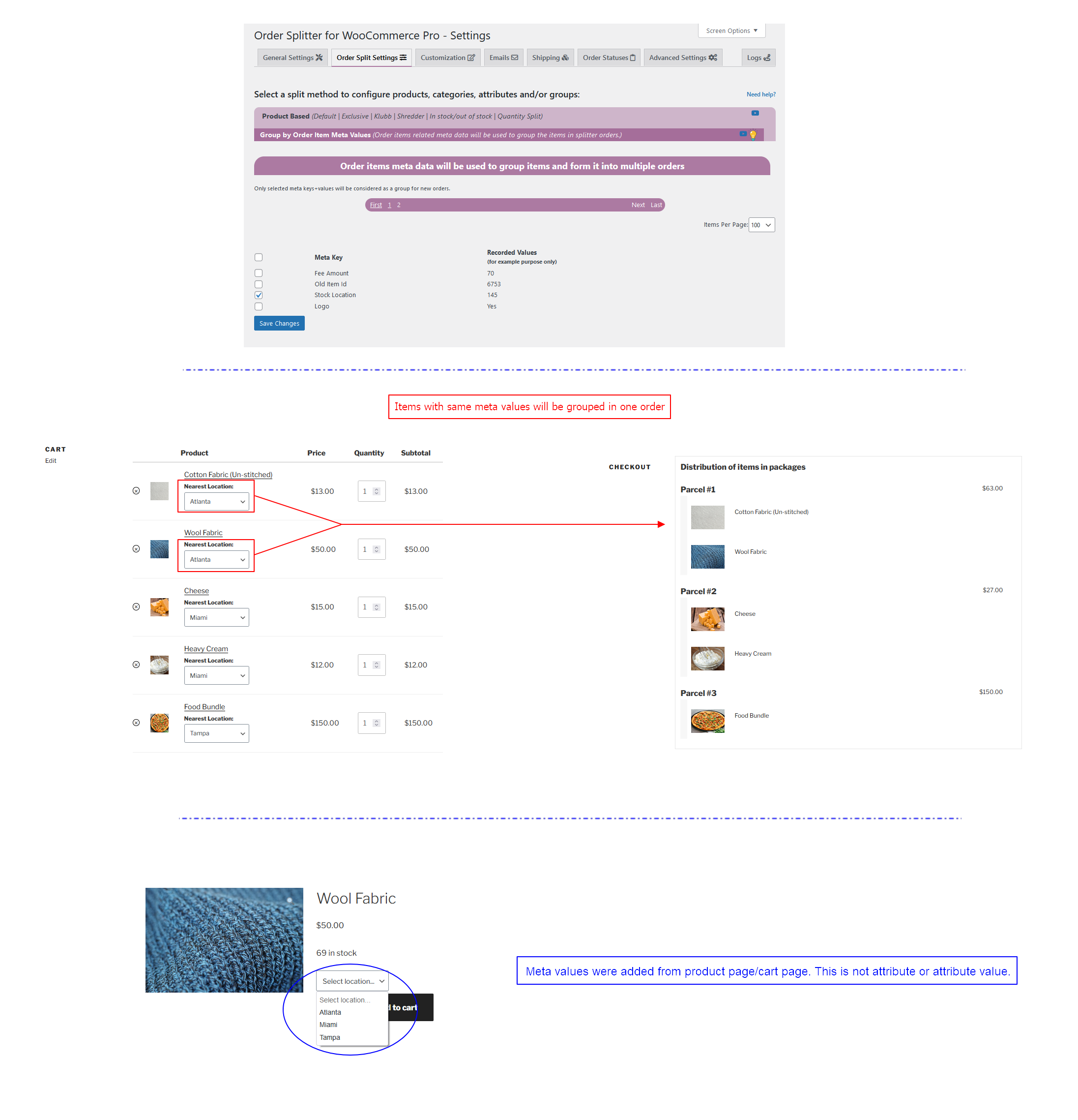 Subscription Split (This option will split all items with single quantity in each order with selected delivery date.)