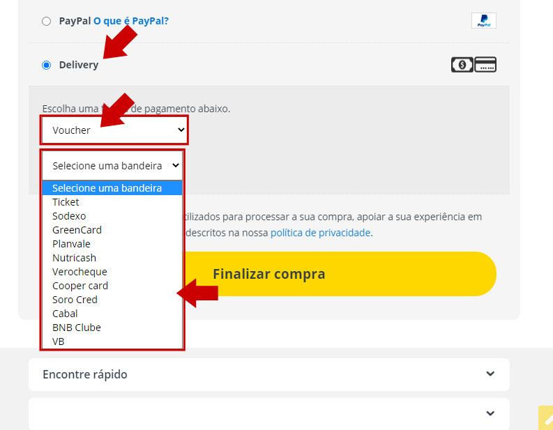 Visão da impressão da Fatura com os detalhes de pagamento na Painel de Controle dentro das descrições do pedido (Back-End).