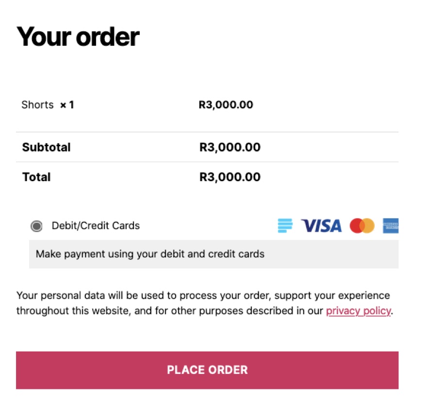 Paystack on WooCommerce Checkout