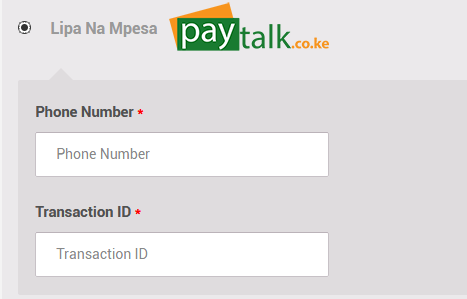 user checkout interface