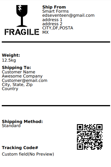 WooCommerce PDF Invoice. PDF Shipping Label