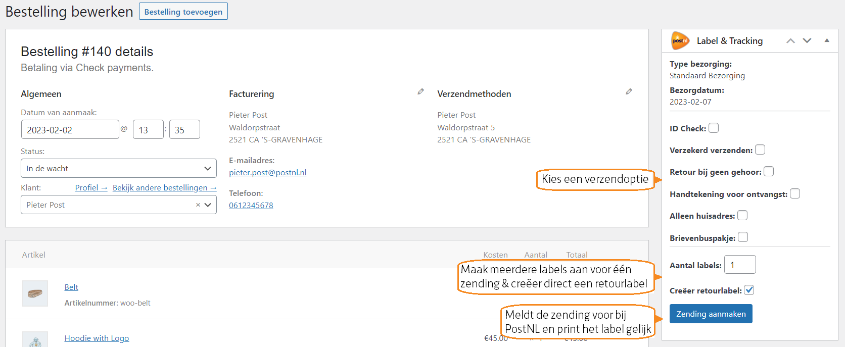 Edit Order: Shipment Creation Options