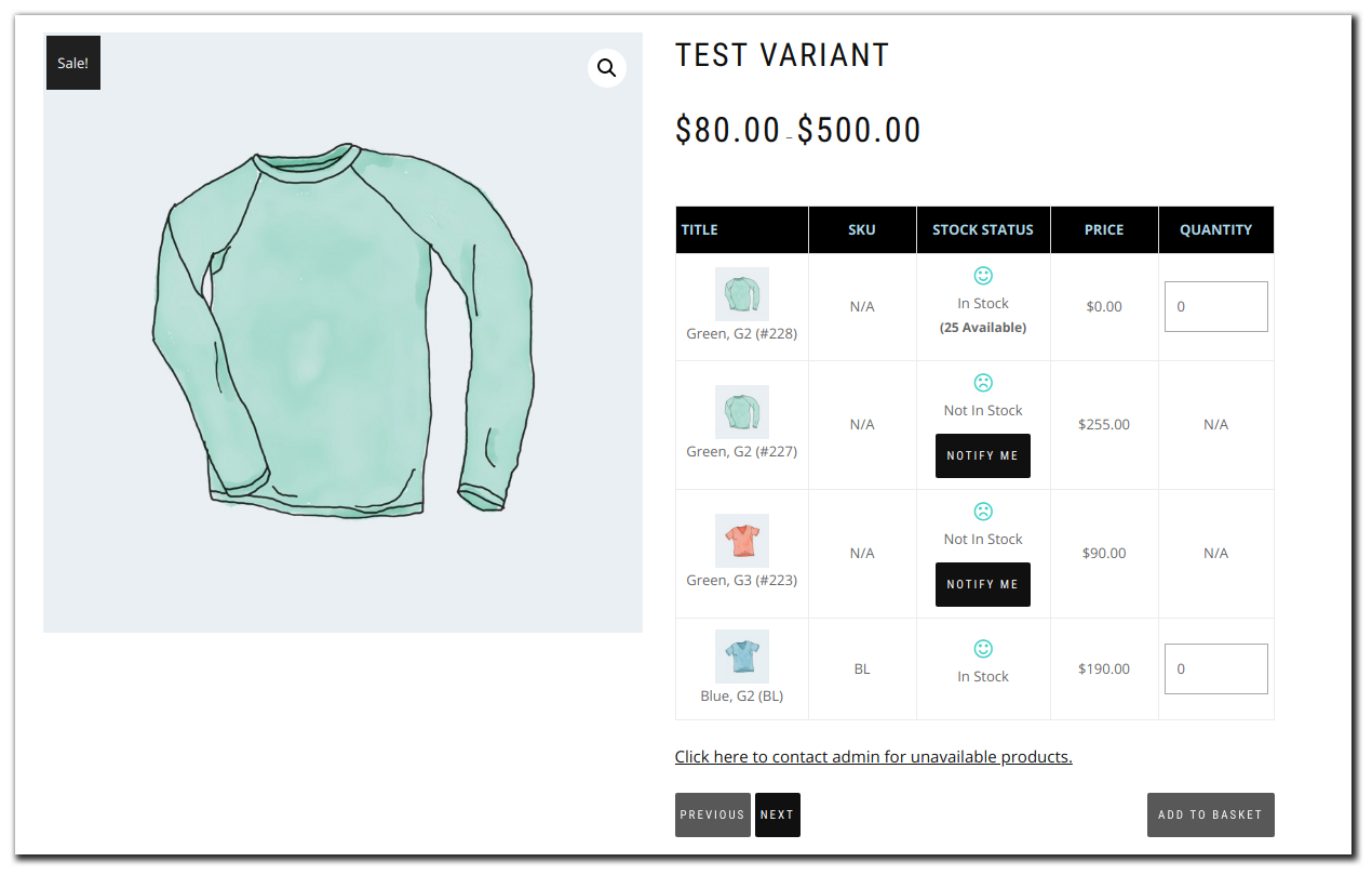 After activating the plugin how the product detail page will look like.